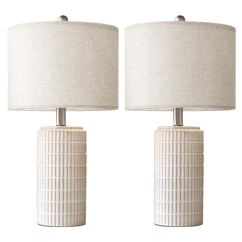 PoKat two-pack lamp set ideal as a thoughtful housewarming or wedding gift.