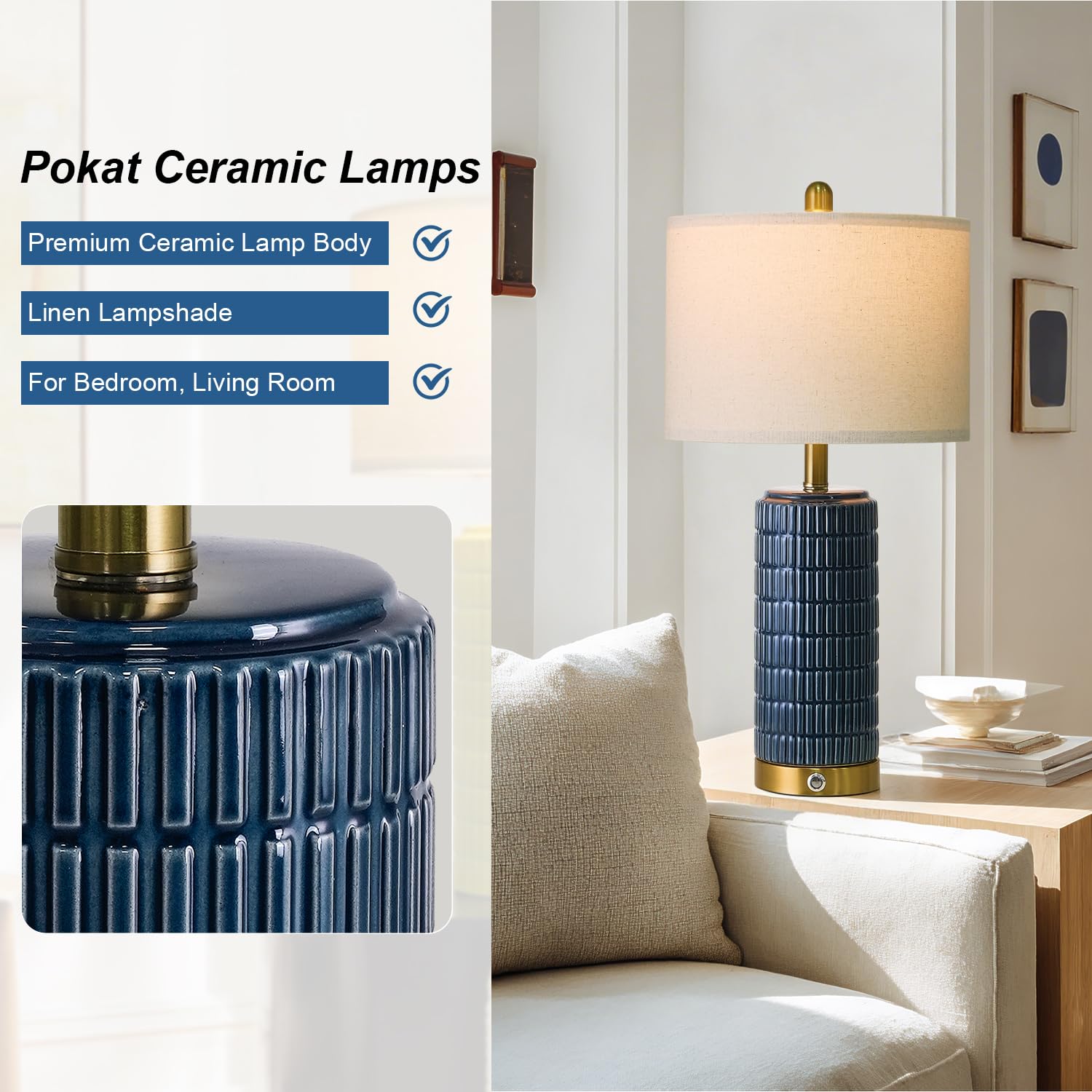 Versatile PoKat lamps enhance nursery, living room, and bedroom decor