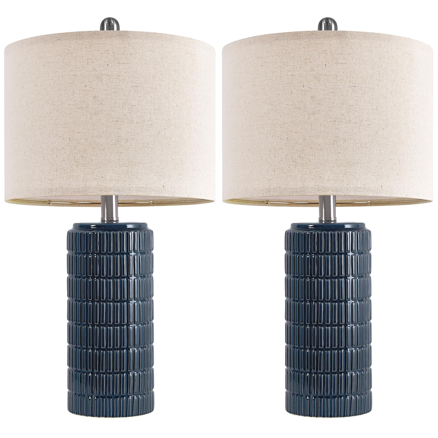 PoKat living room end table setup with two lamps