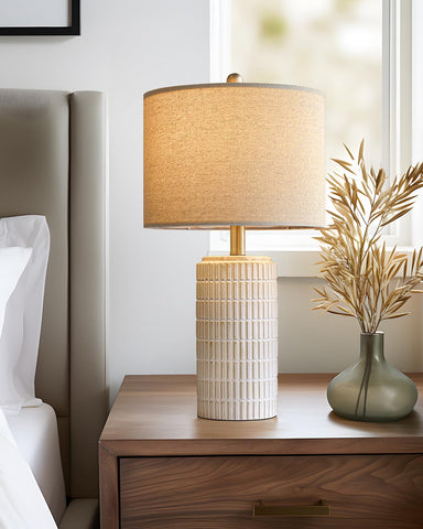 PoKat nightstand light diffused provides gentle illumination for reading or relaxing