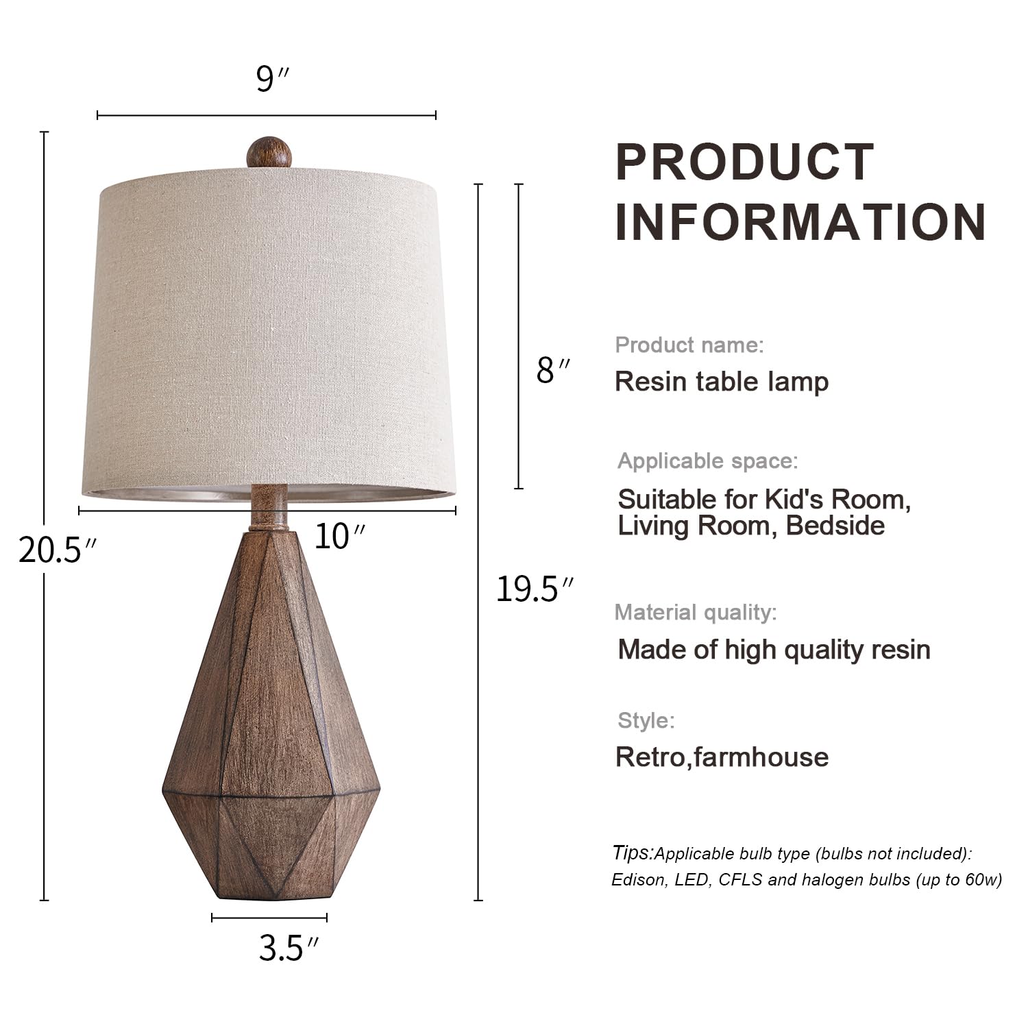 PoKat compact lamp fits small spaces on nightstands and desks