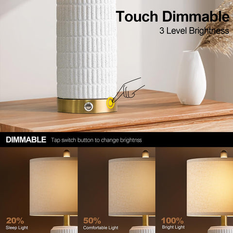 PoKat touch dimmable lamp control enables quick brightness adjustments