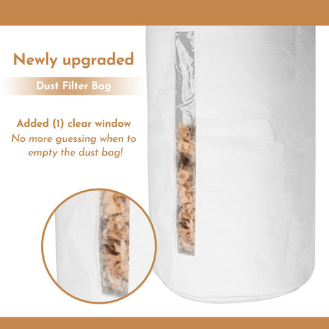 Pokin wall-mount dust collector filter integrates easily with existing systems.