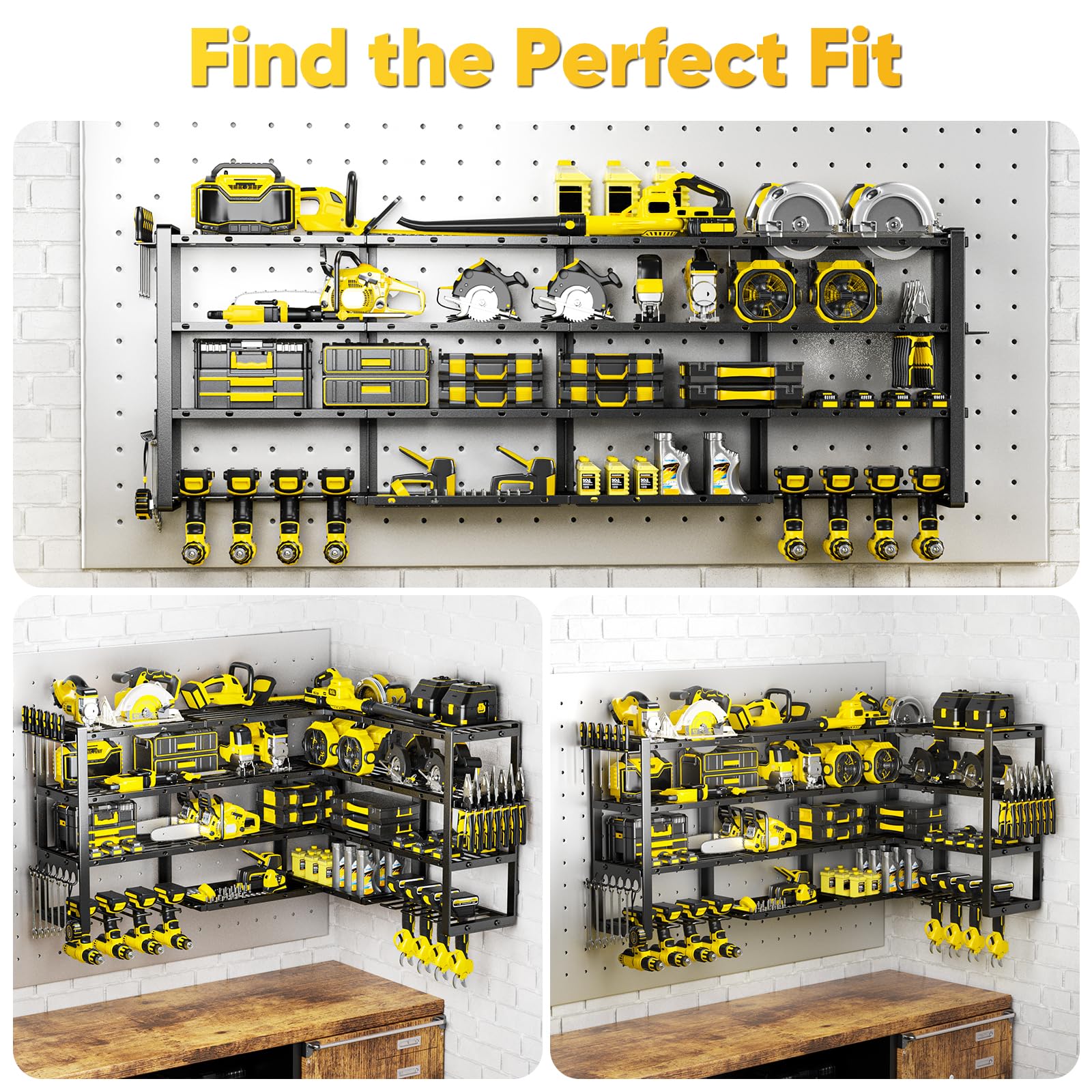 POKIPO assembly options image illustrating corner and straight installation flexibility.