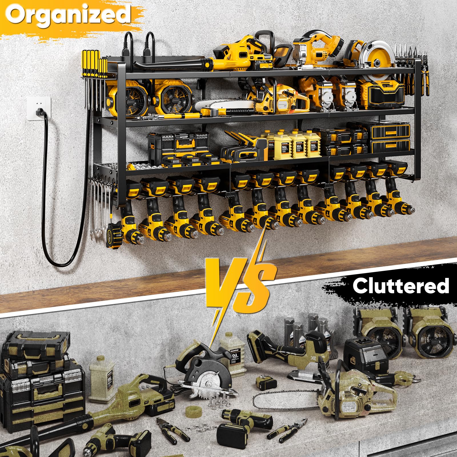 POKIPO dedicated slots for pliers, screwdrivers, and hooks for neat tool access