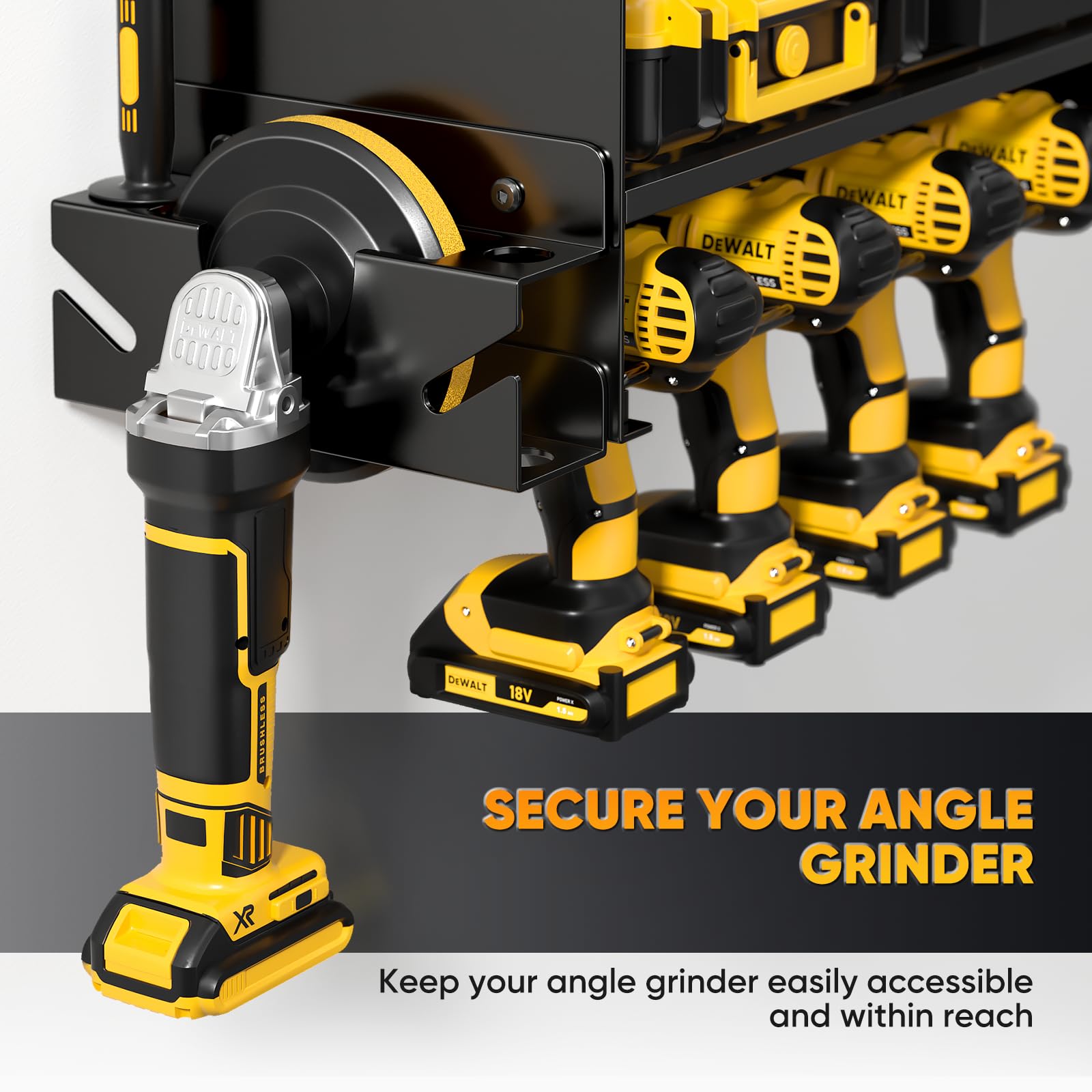 POKIPO heavy-duty metal wall mount supports up to 330 lbs safely.