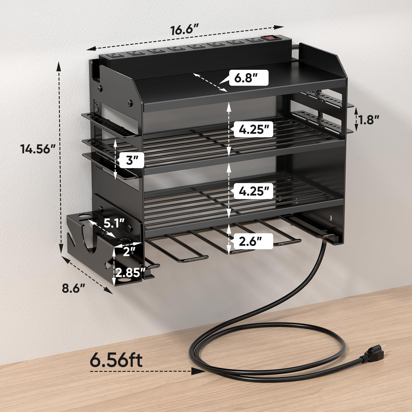 POKIPO side drill bit rack keeps bits organized and accessible.
