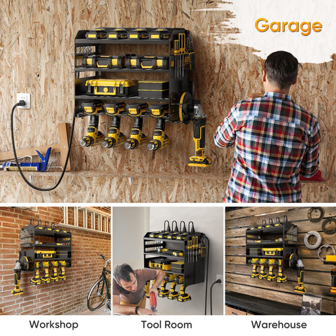 POKIPO installation-ready system fits wood, concrete, or pegboard walls.