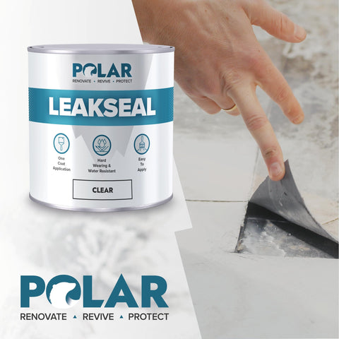 Polar LeakFix applying on a flat roof for quick crack sealing