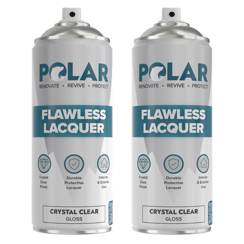 Polar Specialist Coatings Polar Clear Gloss Lacquer Spray bottle for indoor and outdoor protection