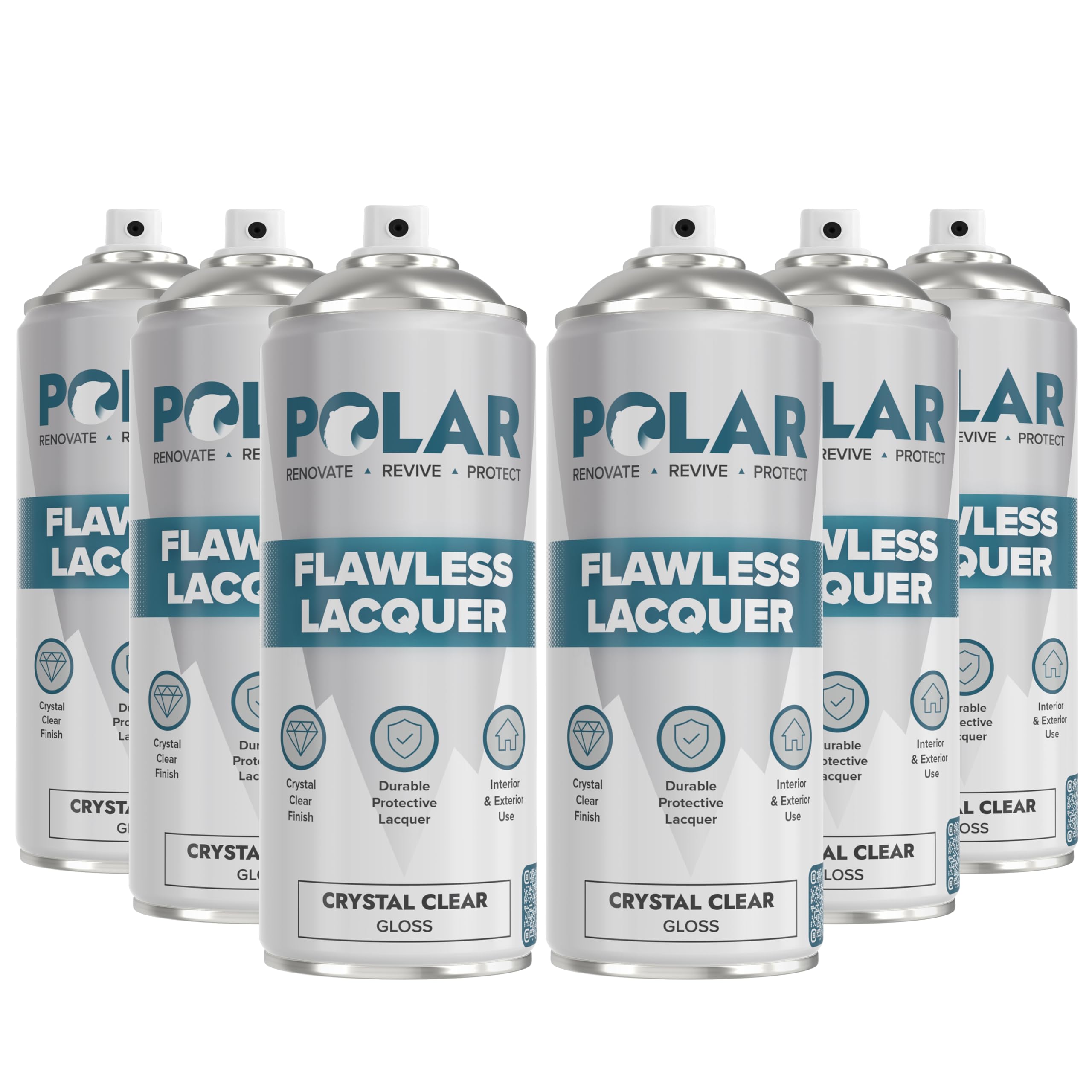 Polar Clear Gloss Lacquer Spray on wood surface for durable, high-gloss protection