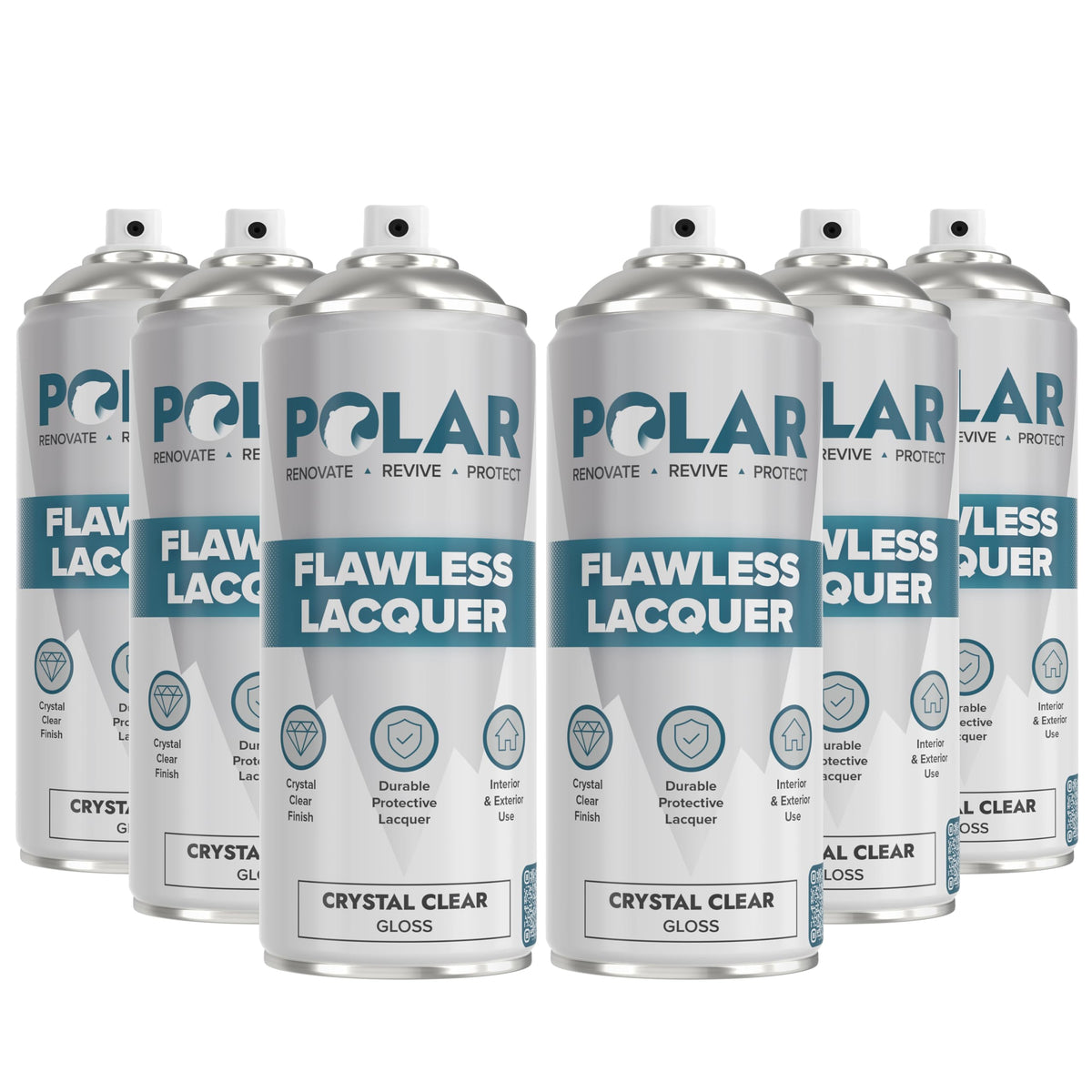 Polar Clear Gloss Lacquer Spray on wood surface for durable, high-gloss protection