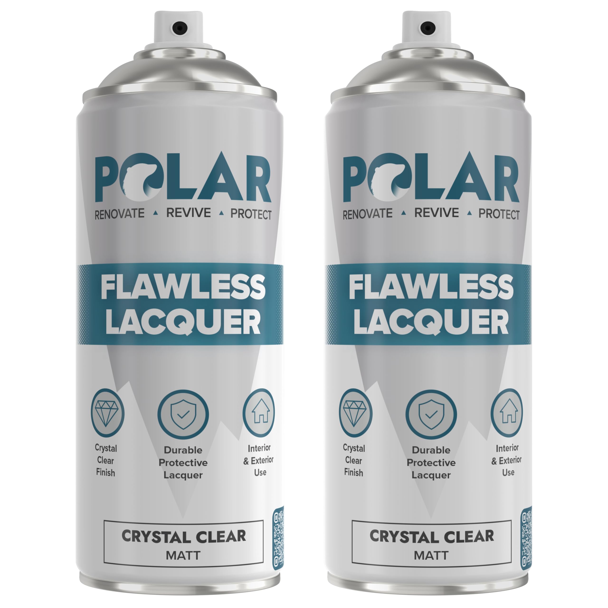 Polar Specialist Coatings Polar Clear Matte Lacquer Spray can for a durable non-yellowing finish