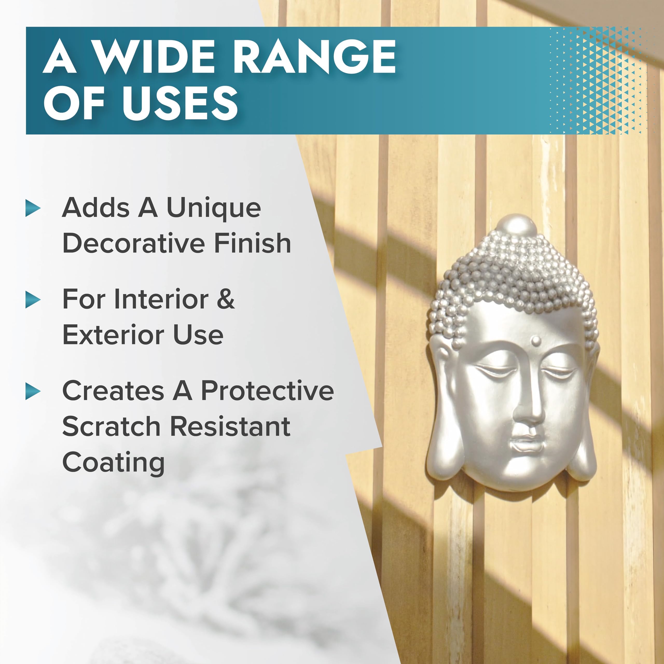 Polar Specialist Coatings Polar Metallic Silver Spray Paint on plastic surfaces delivers versatile indoor/outdoor use.