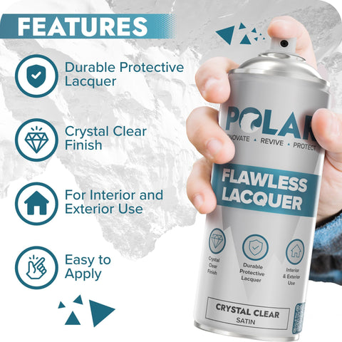 Polar Clear Matte Lacquer Spray creates scratch-resistant exterior finish for bikes