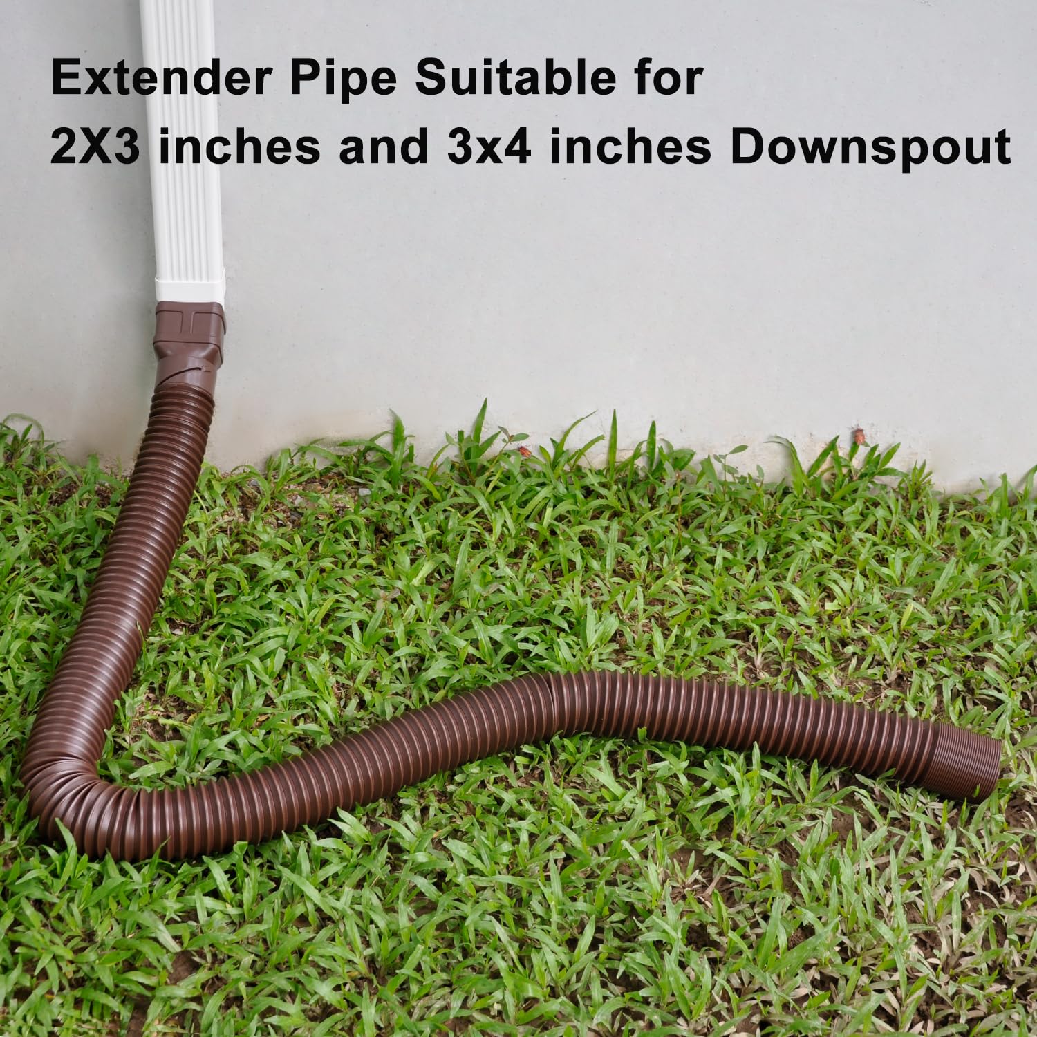 POLARDAYS 1-pack gutter downspout extension kit; all hardware in one package.