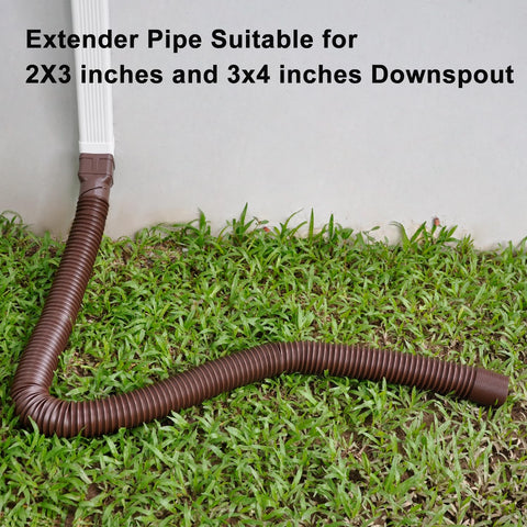 POLARDAYS 1-pack gutter downspout extension kit; all hardware in one package.