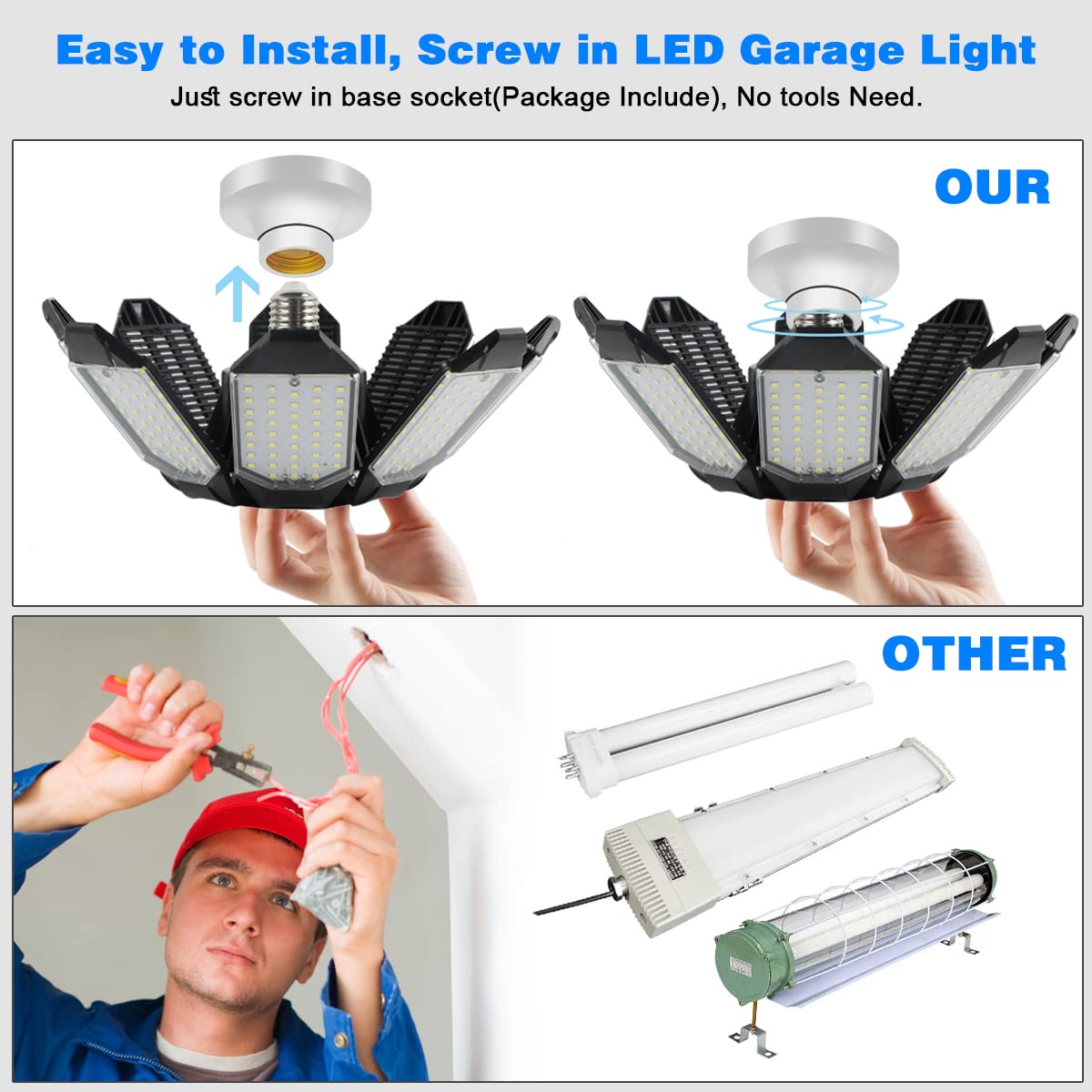 POLARPRA easy E26/E27 base installation for quick setup
