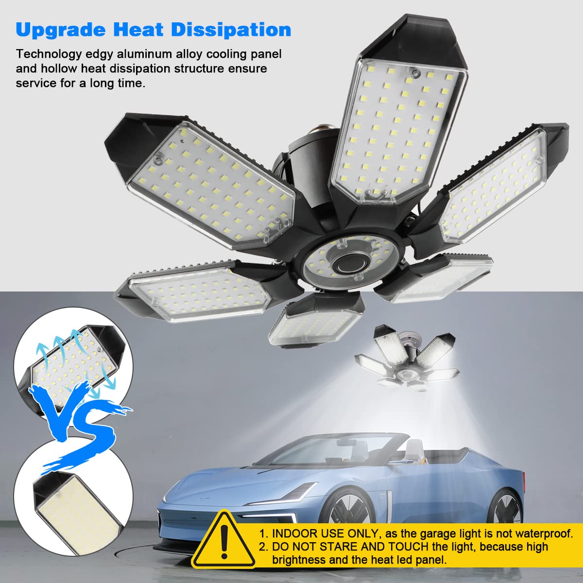 POLARPRA aluminum heat-dissipation housing keeps cool during long use.