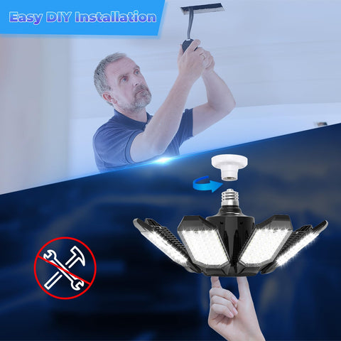 POLARPRA aluminum heat sink keeps fixture cool during use.