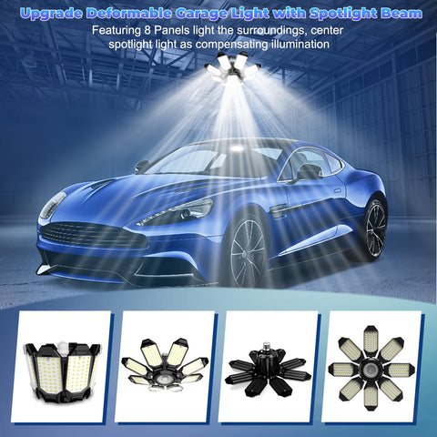 POLARPRA center spotlight enhances task visibility in garages.