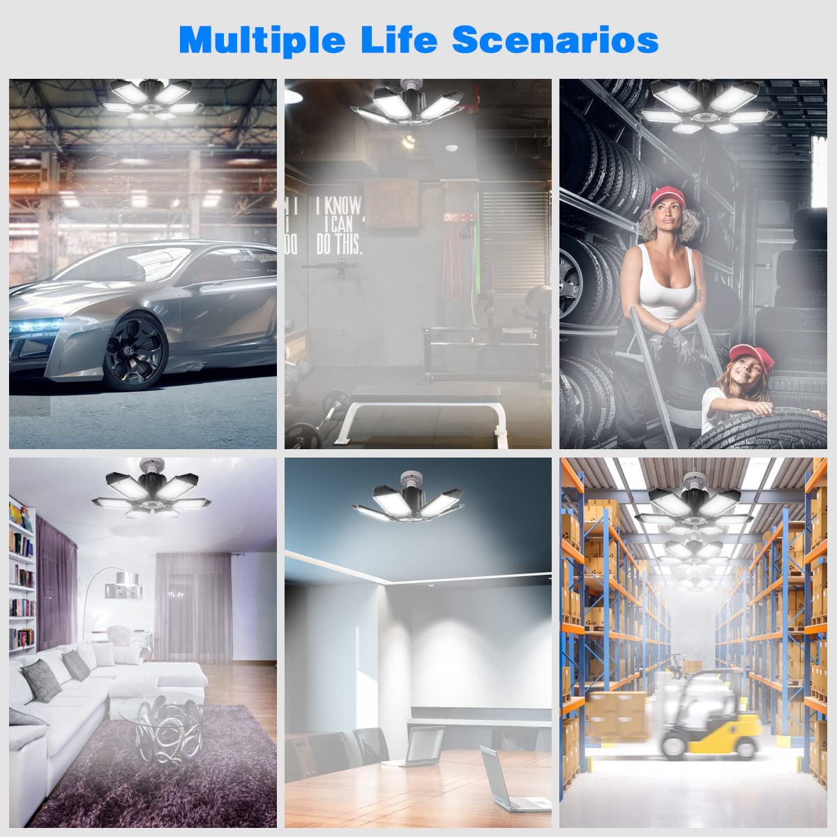 POLARPRA wide-coverage panels illuminate corners and shelves effectively.