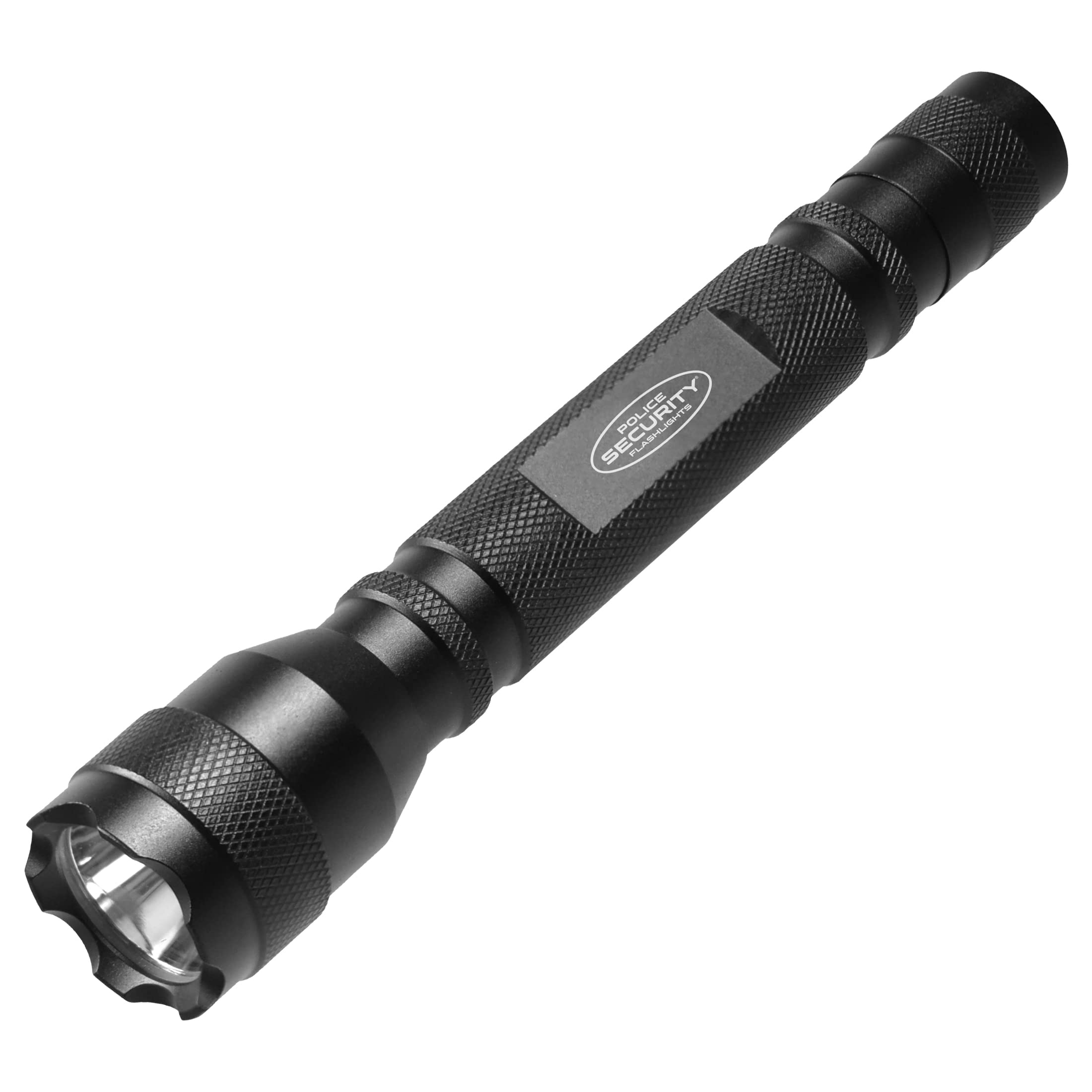 Police Security Blackjack 2AA flashlight beam reaches 70 meters for outdoor visibility