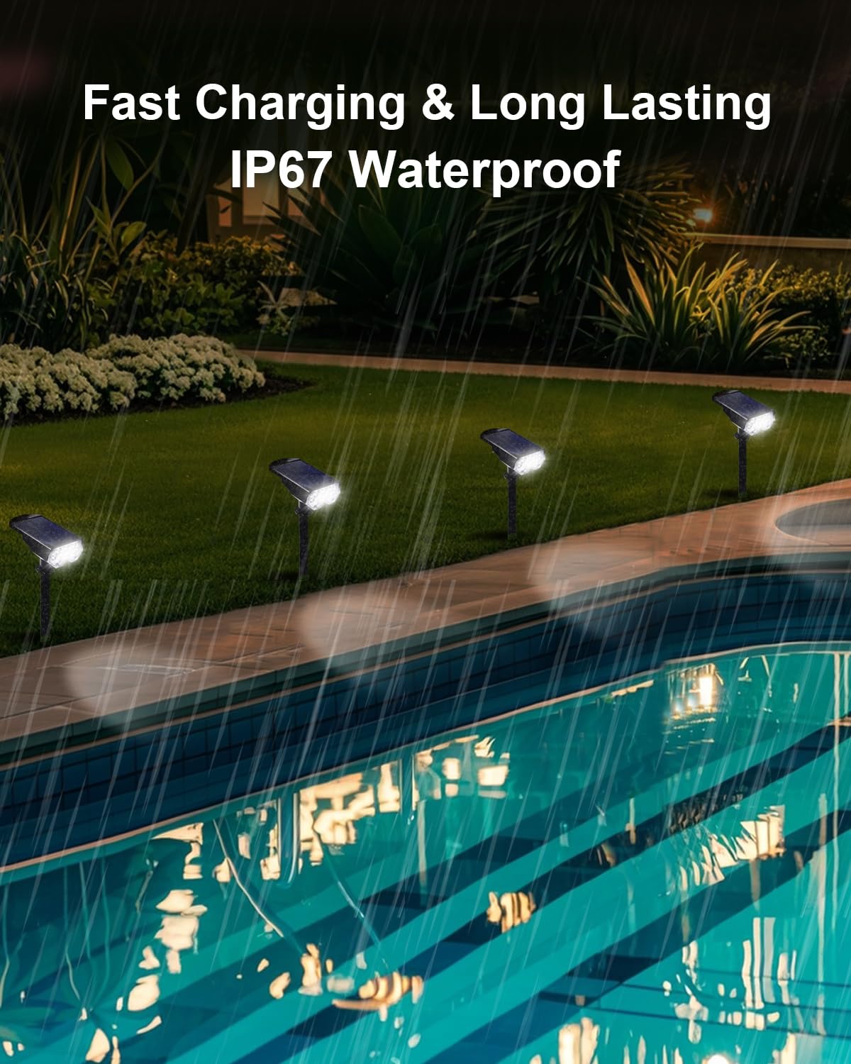 POLIGHTY durable ABS construction withstands weather for long-lasting outdoor use.
