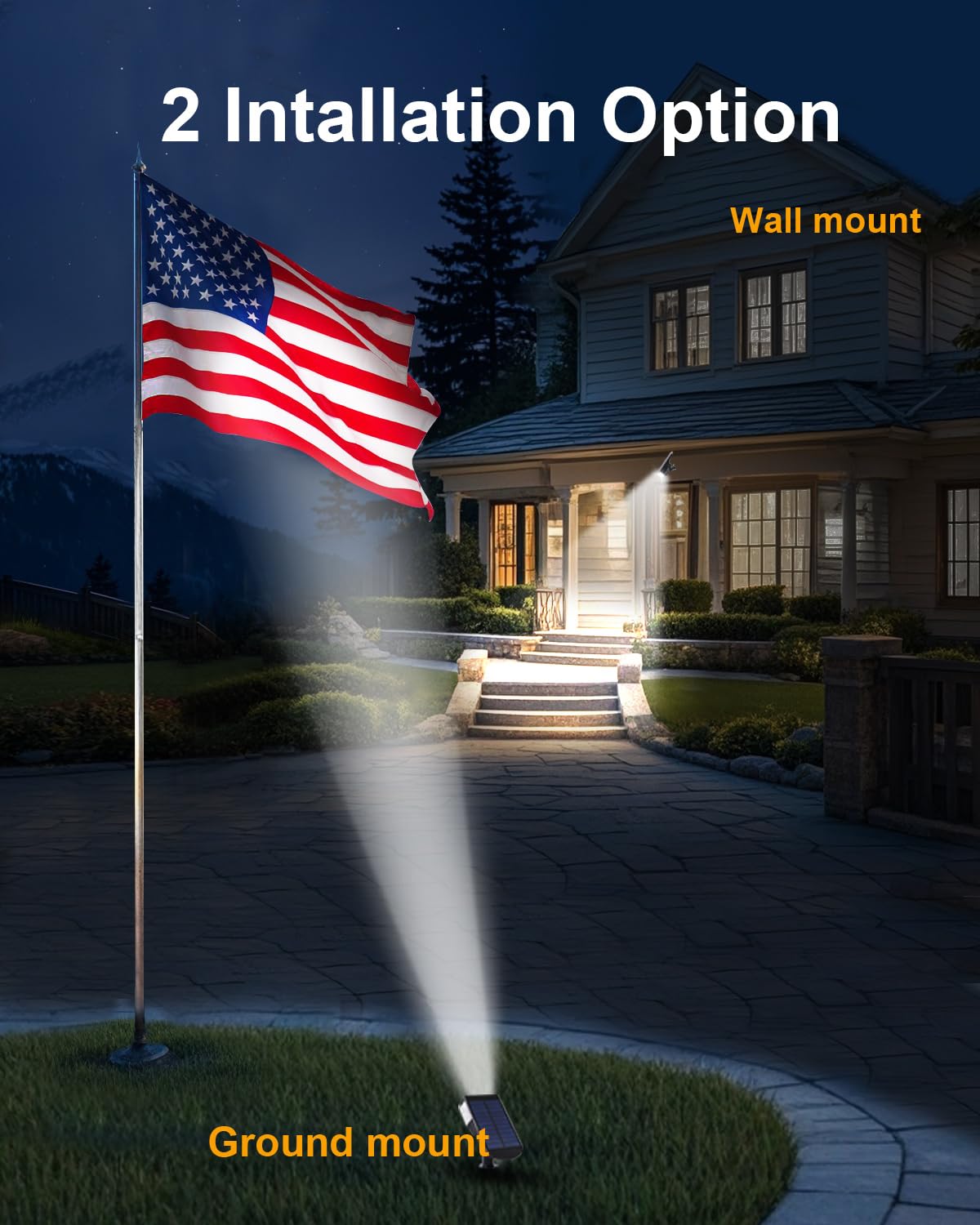 POLIGHTY pathway lighting at night enhances safety and creates inviting ambiance.