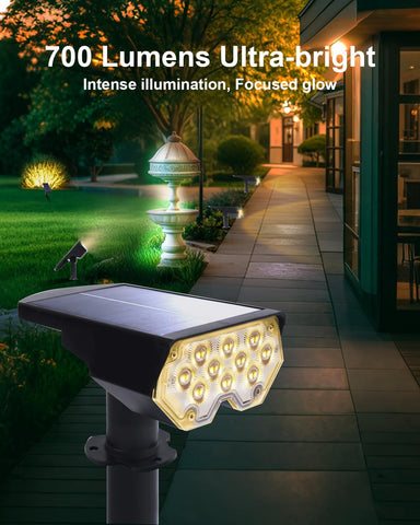 POLIGHTY solar wall-mount spotlight highlights garden fence with crisp illumination