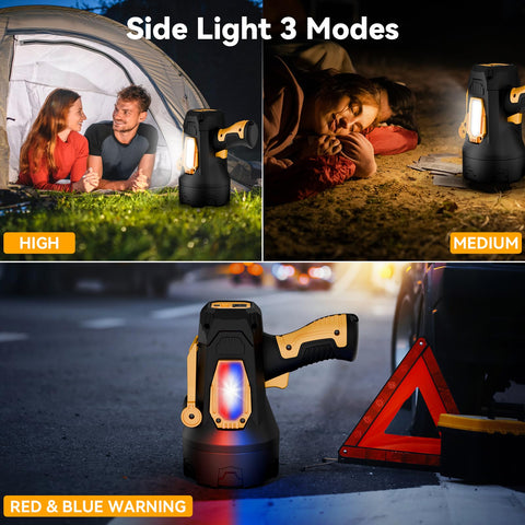 Polisak spotlight IPX6 waterproof design for rain or snow