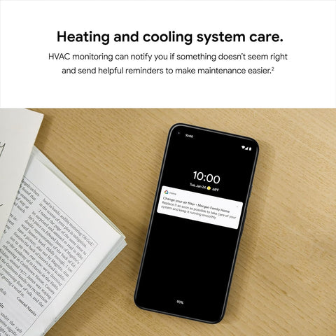Polished metal finish and bright display give a premium look
