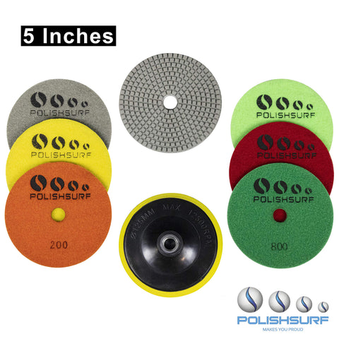 POLISHSURF 5in wet dry pads suitable for water assisted polishing