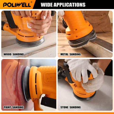 POLIWELL 2000 grit sanding disc with 8 holes for ultra-smooth prep