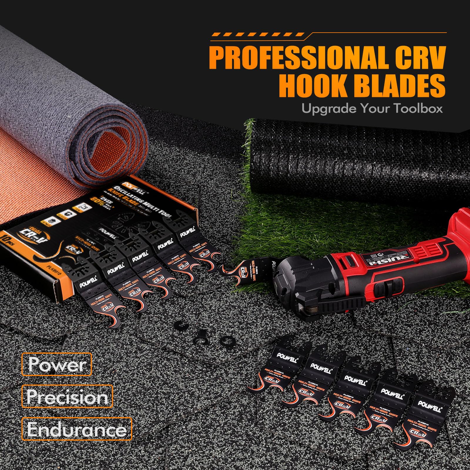 POLIWELL blades fit most oscillating tools for easy swapping and efficiency.
