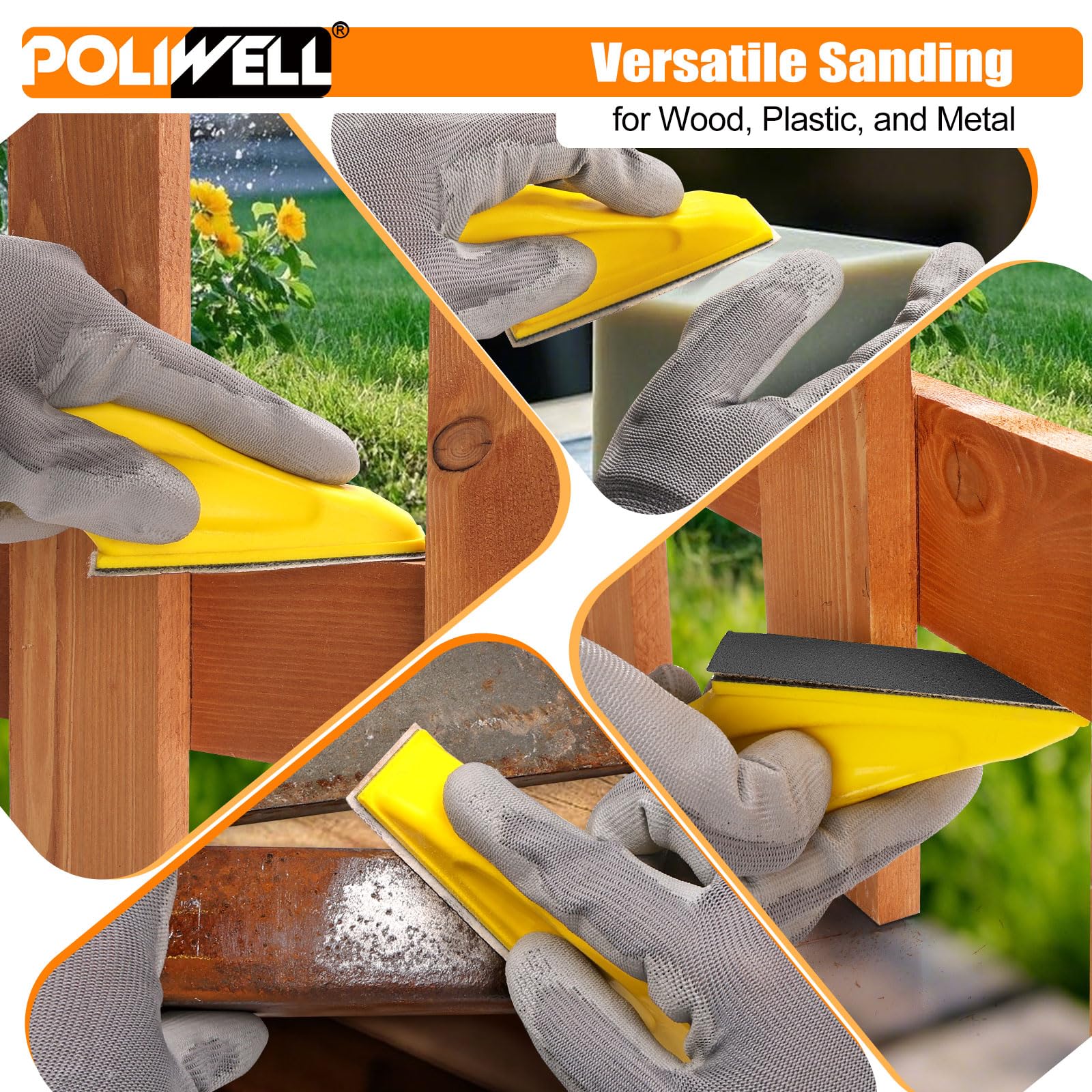 POLIWELL moisture-proof design extends sandpaper life during storage