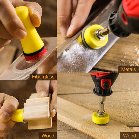 POLIWELL polishing pads assortment for wood, metal, and jewelry finishing