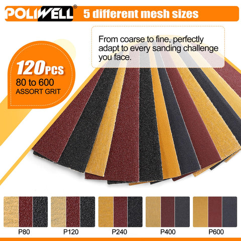 POLIWELL black silicon carbide sandpaper for durable shaping