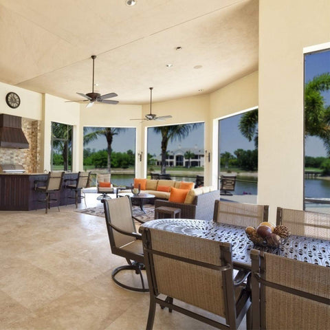 Pololo black fiberglass screen boosts curb appeal and airflow.