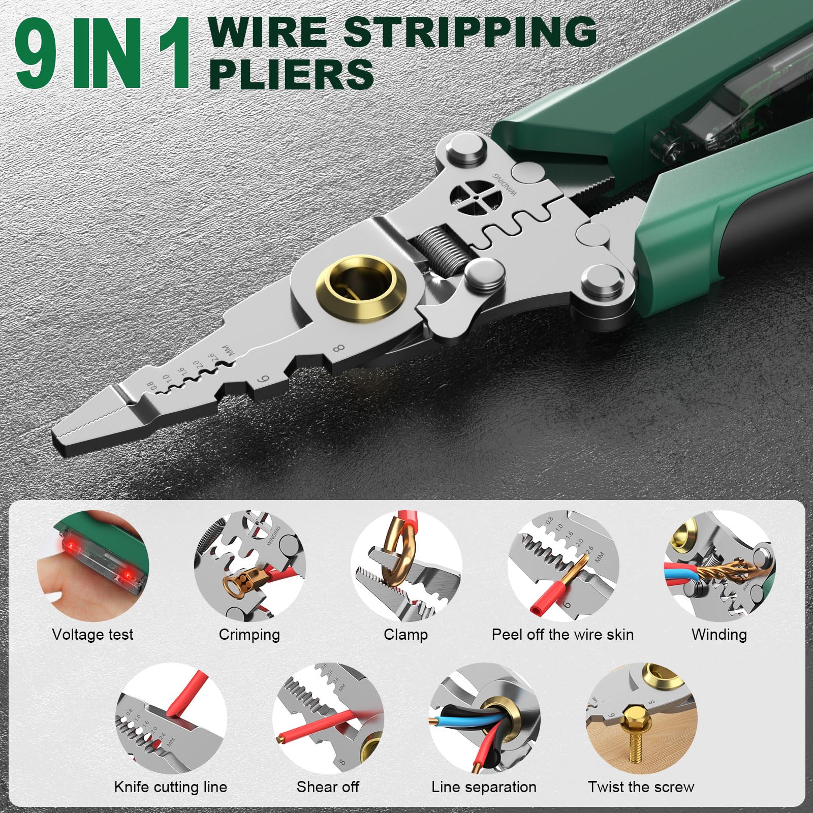 Polsmtx heavy-duty wire crimper for secure terminations and reliable connections.