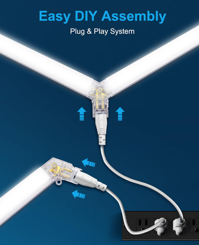Pomelotree hexagon LED lights 6500k natural-white glow for clear visibility