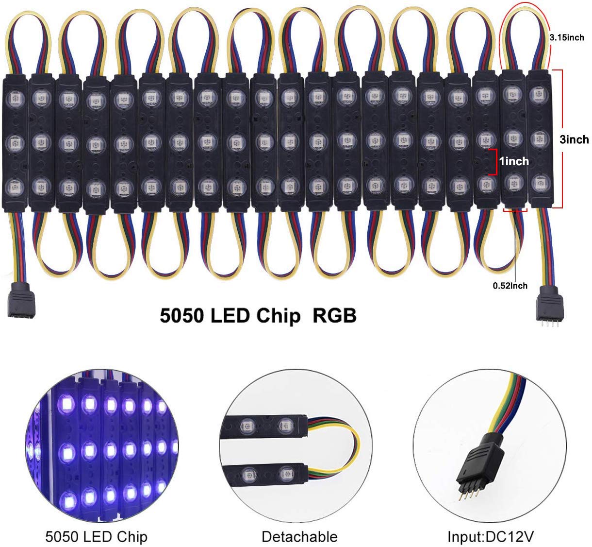 Pomelotree 5050 SMD module delivers compact, connectable signage lighting.