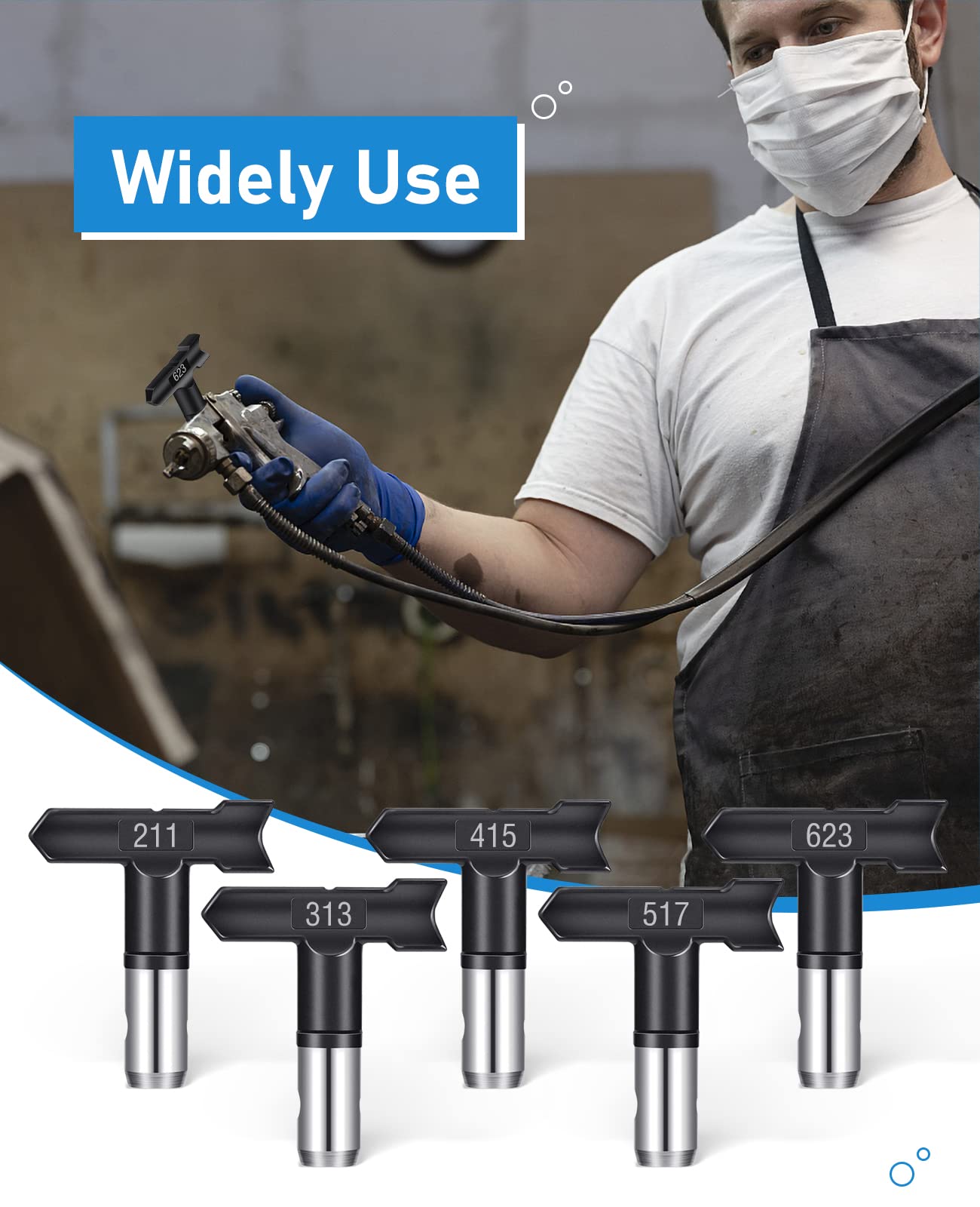 Pomelotree reversible spray-tip feature aids quick cleaning and clog prevention