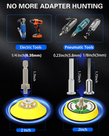 Pomsare 1/4 and 1/8 inch shank compatibility for versatile tool use