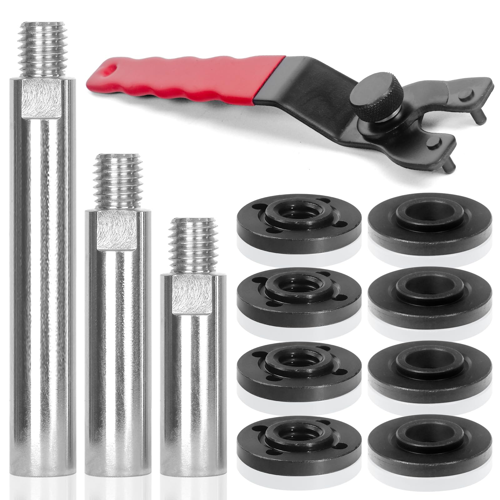 Pomsare angle grinder attachments kit main view for versatile upgrades.