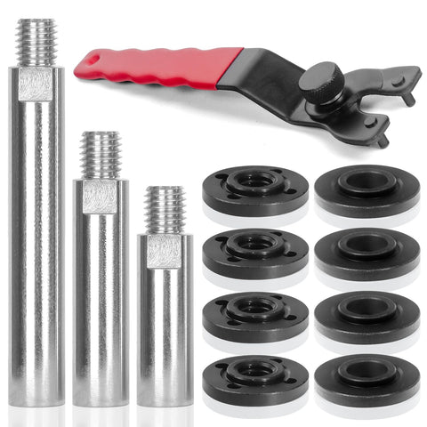 Pomsare angle grinder attachments kit main view for versatile upgrades.