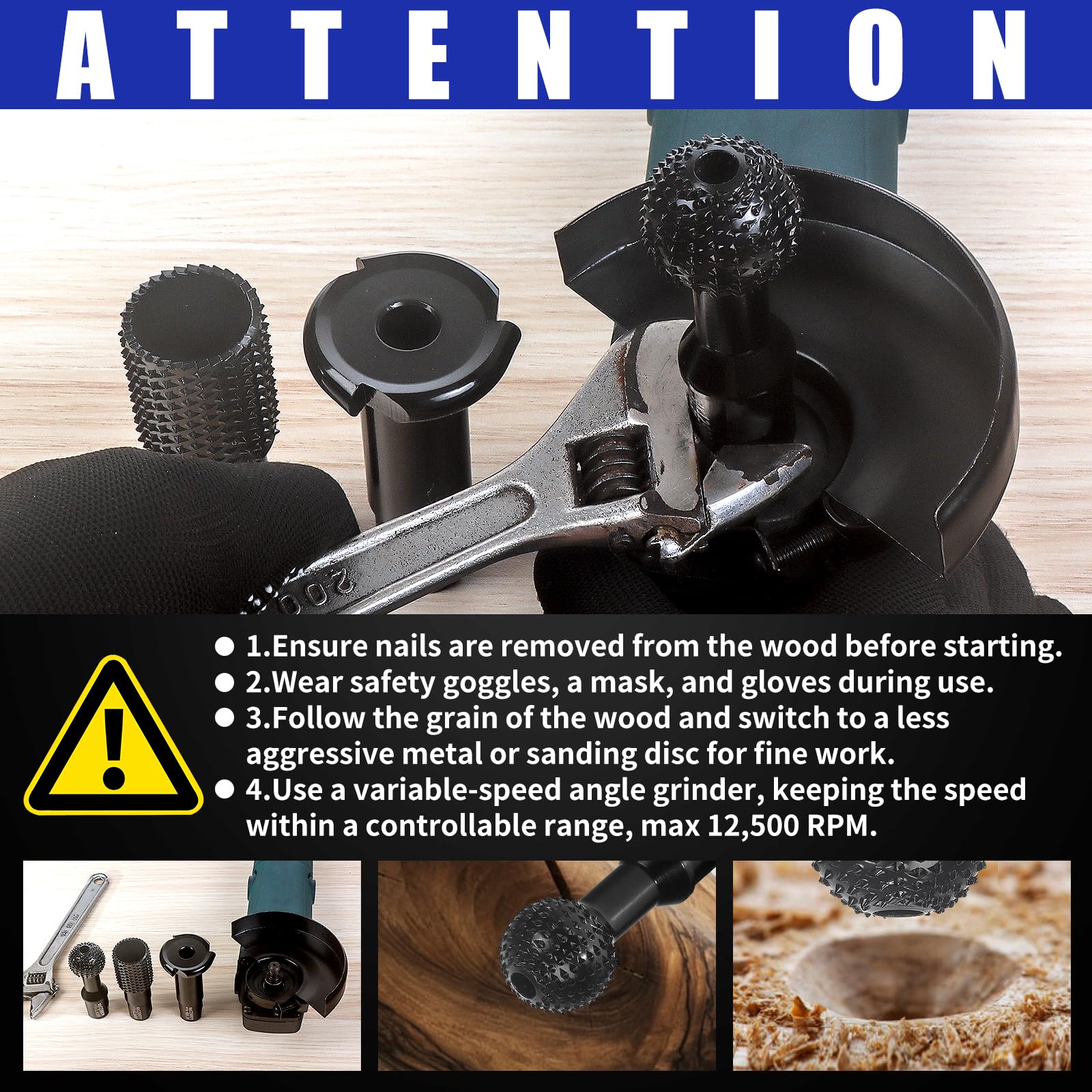 Pomsare durable carbon-enhanced steel tool for long-lasting carving.