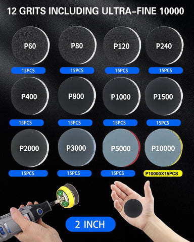 Pomsare PU backing pad provides quick, secure fit on rotary tools