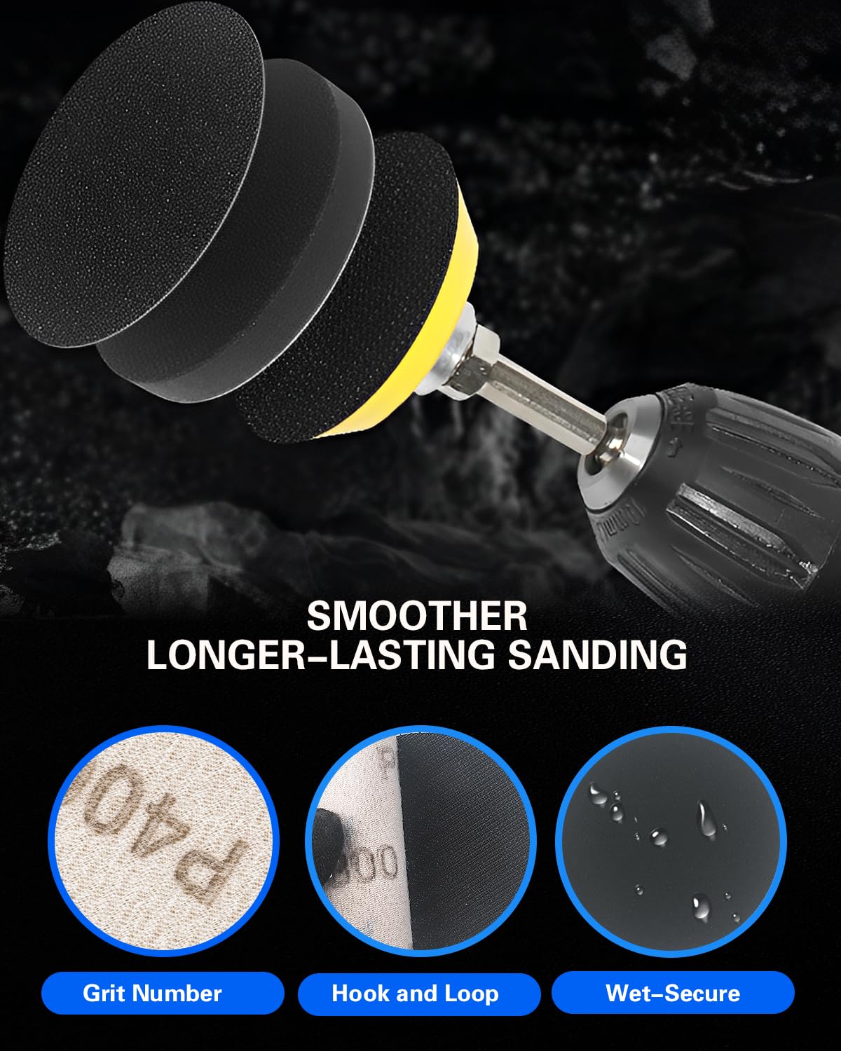 Pomsare silicon carbide sandpapers for wet and dry use