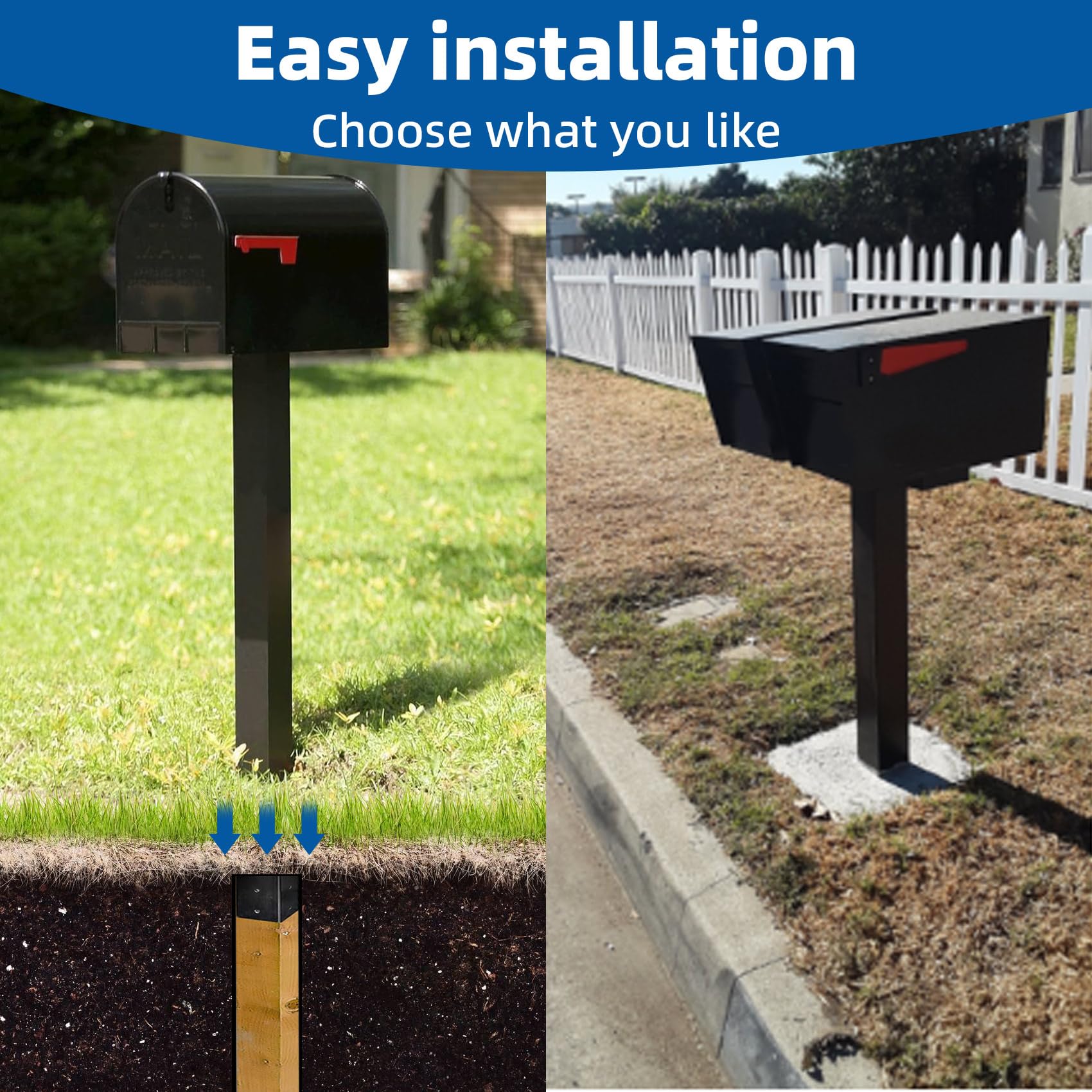 Pontuss black powder-coated finish resists rust and stays stylish outdoors.